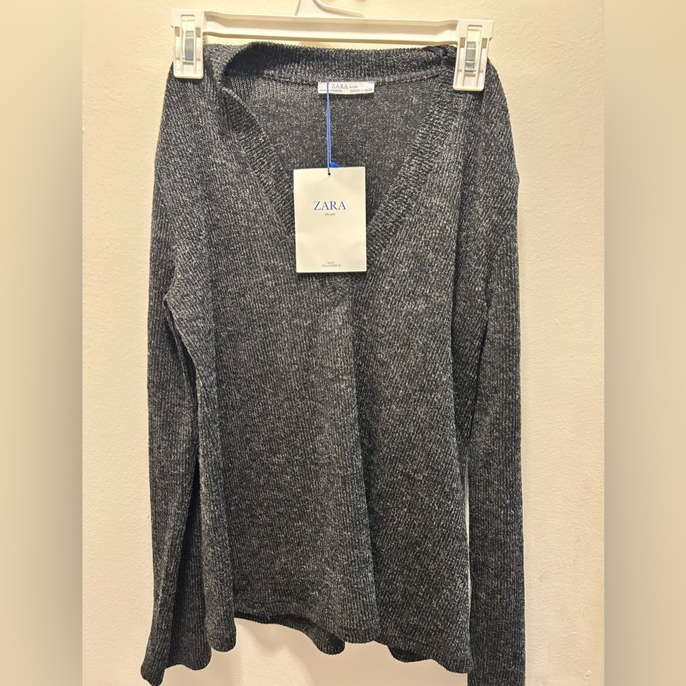 Zara Charcoal Knit Pullover